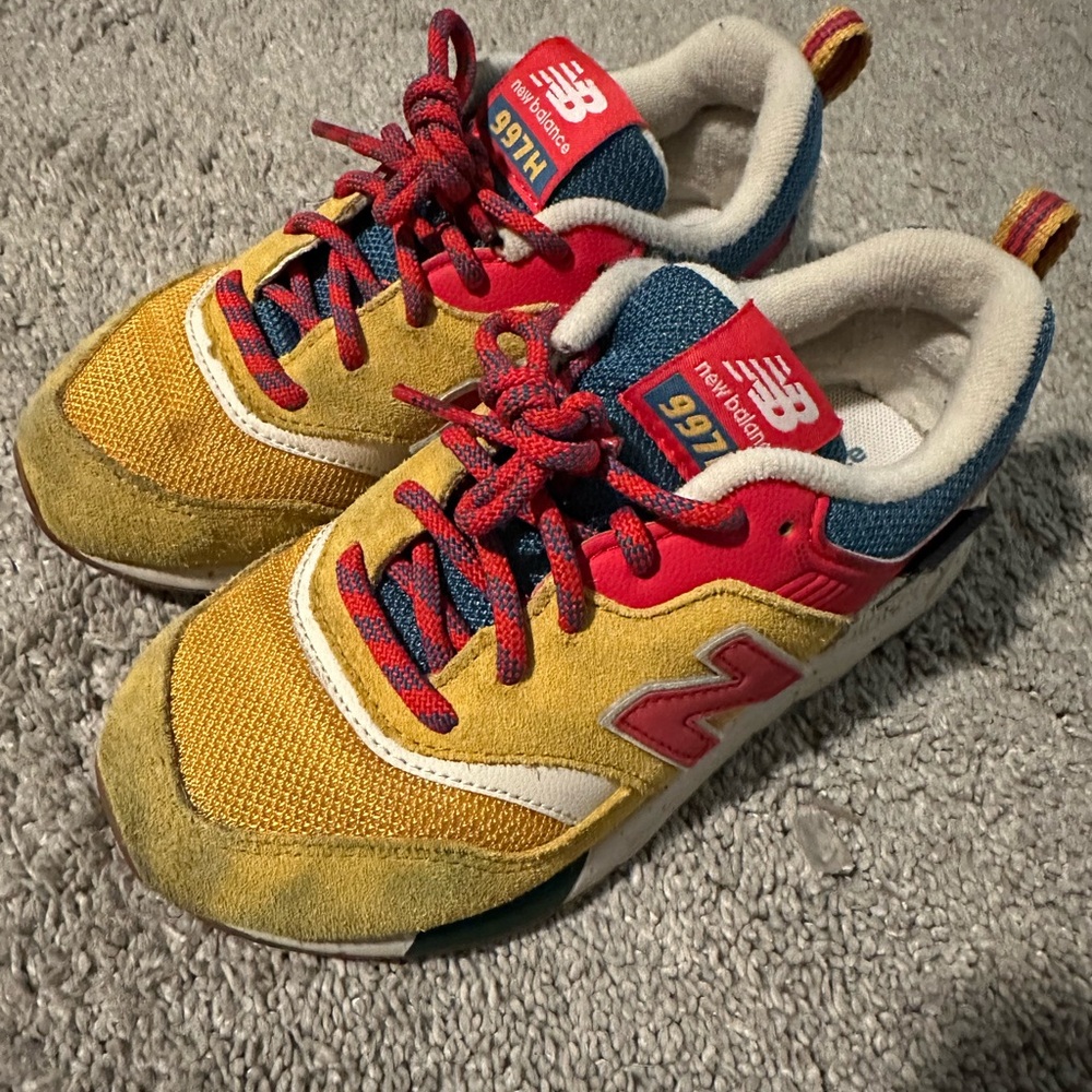 New Balance Boys Sneakers in Yellow, Red, and Blue